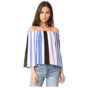 Club Monaco Viselin top sz6 off shoulder chiffon